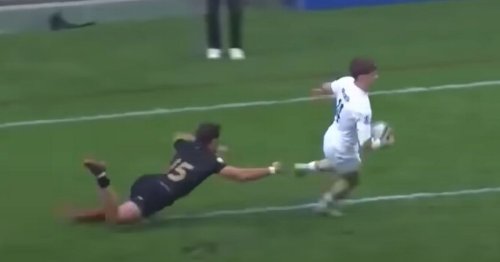 England rugby star's son lights up world stage at 18 with stunning debut hat-trick