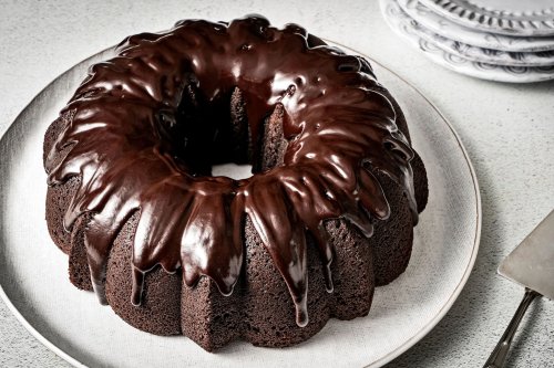 This fudgy chocolate Bundt cake is dramatic and delicious