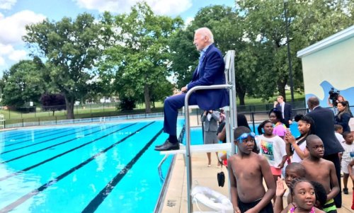 Joe Biden recalls lessons learned as the only white lifeguard at city pool in 1962