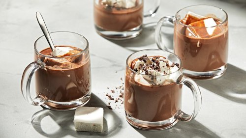 This rich homemade hot chocolate is the ultimate snow day treat