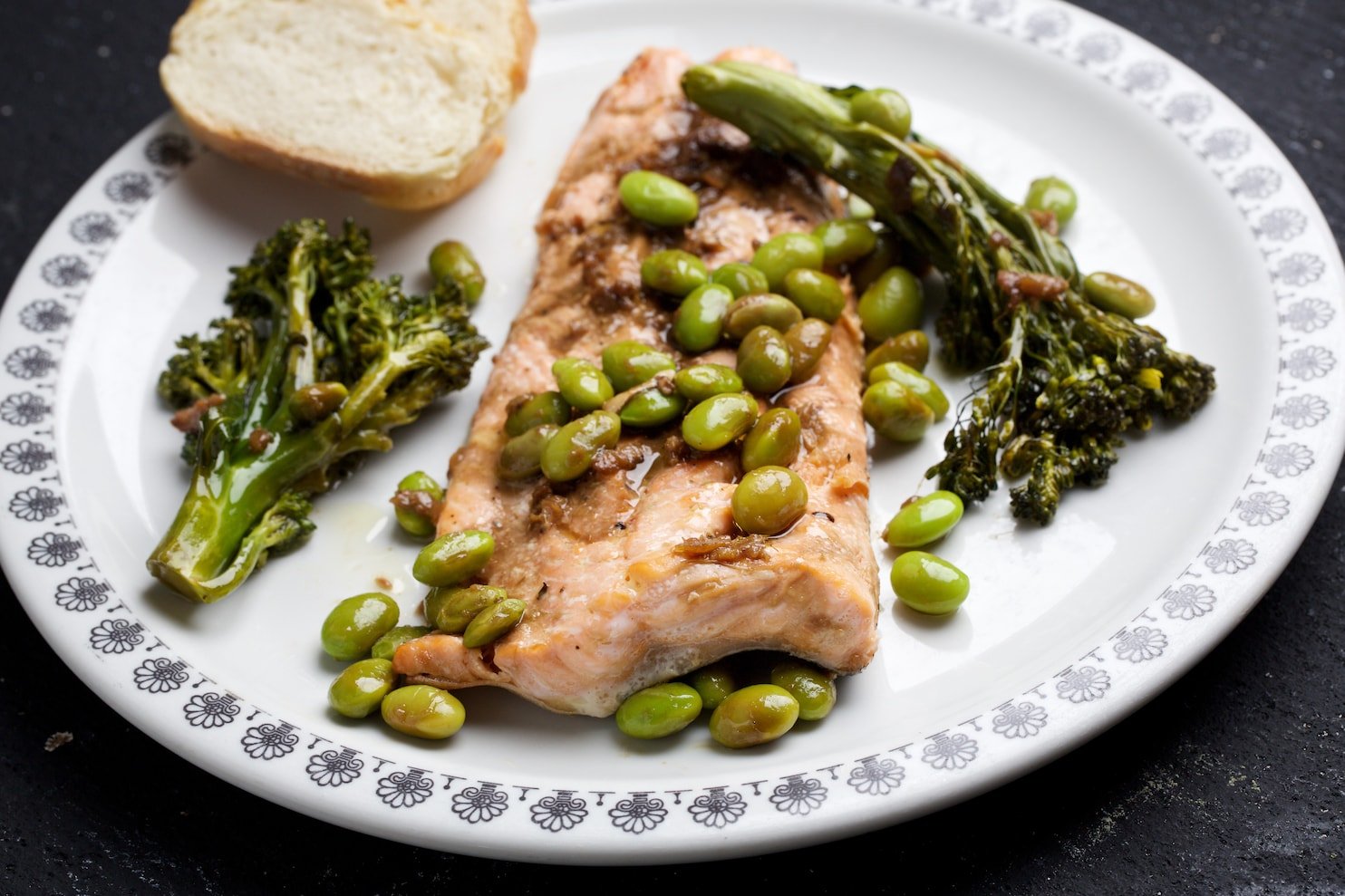 Arctic Char, Broccolini and Edamame With Soy-Ginger Sauce - The Washington Post