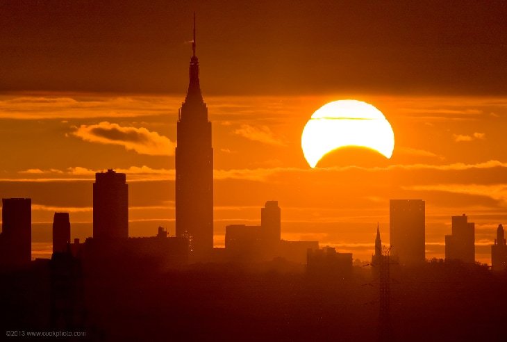 Partial solar eclipse will bring crescent sunrise to Northeast U.S. on Thursday