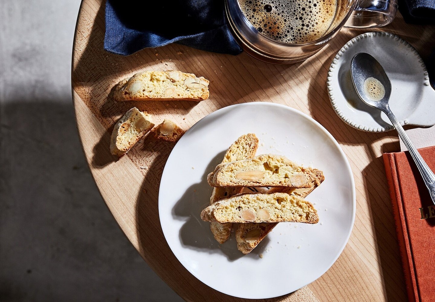 Your cup of coffee and these simple almond biscotti make a perfect match
