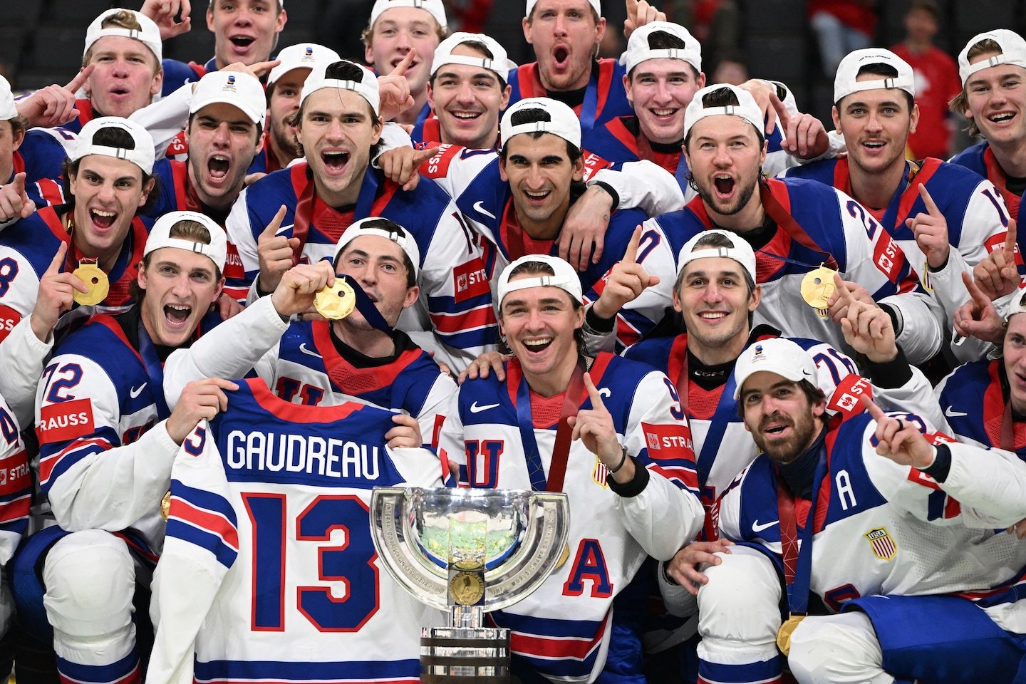 U.S. wins first hockey world title in 92 years, honors Johnny Gaudreau