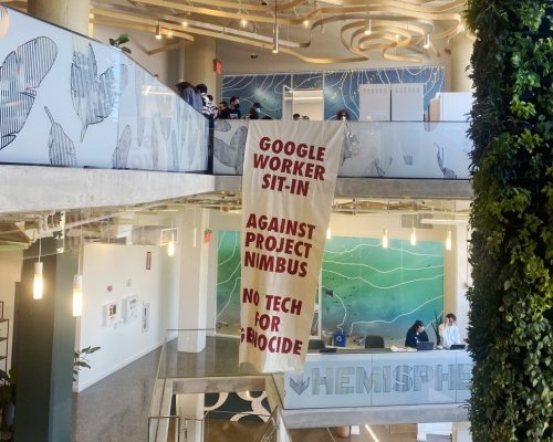 Google workers stage sit-ins to protest company’s work with Israel