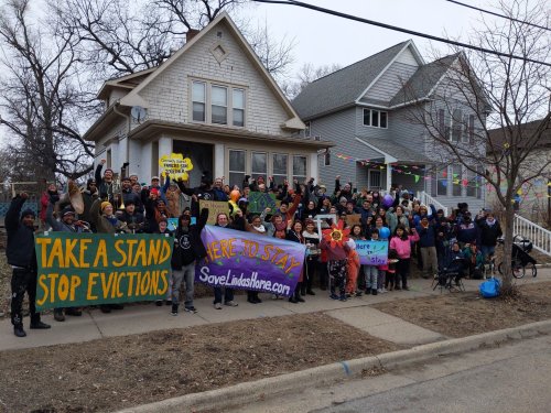 A Minneapolis woman was about to be evicted. Neighbors bought her home for her.