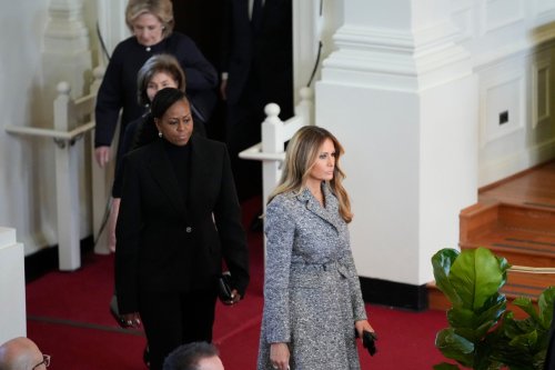 Melania Trump joins first ladies at Rosalynn Carter memorial