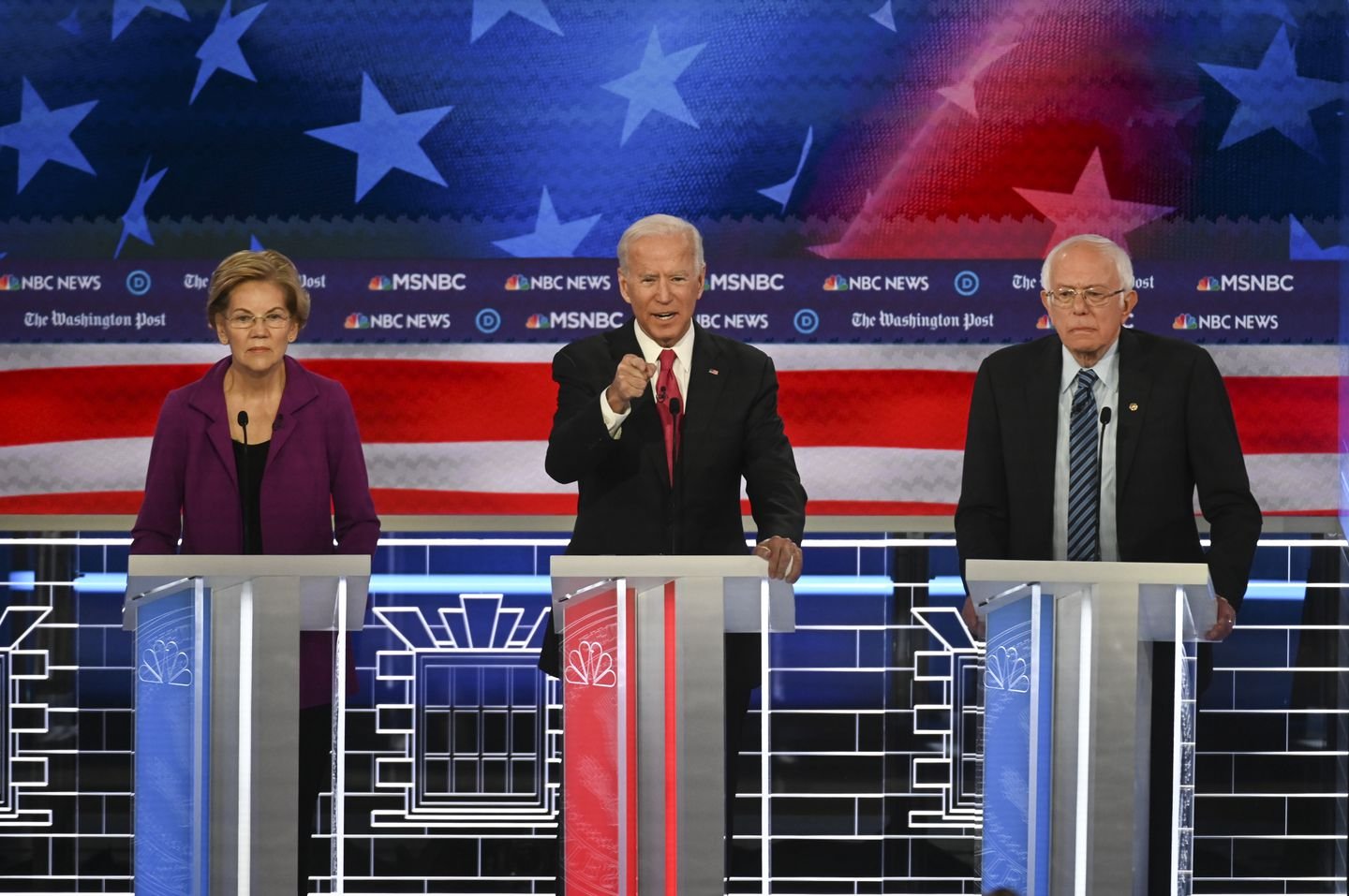 Beating Trump, rather than beating up on each other, was focus of fifth Democratic debate