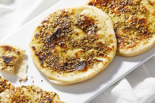 These za’atar-rubbed pitas are the easiest, fluffiest flatbreads you’ll ever make