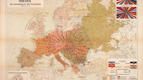 Wie eine Pizza aufgeteilt: Diese utopische Karte sollte Europa den Frieden bringen