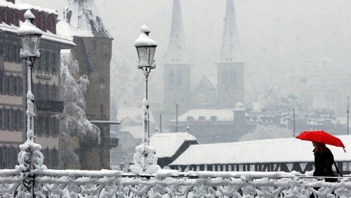 Rekordmengen Neuschnee im Flachland – Allzeitrekord in Luzern gebrochen