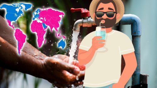 Diese Karte zeigt dir, wo auf der Welt du das Leitungswasser trinken kannst