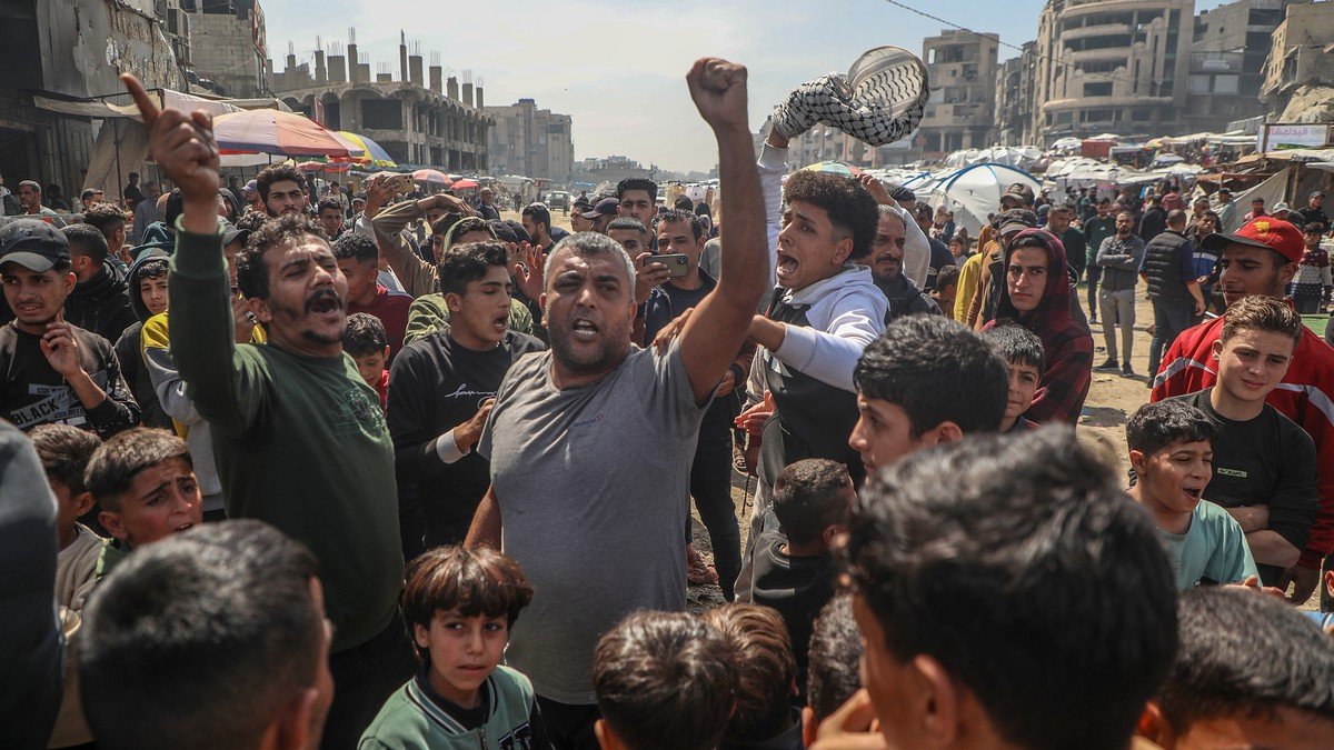 «Raus, raus, raus!» Tausende Palästinenser im Gazastreifen demonstrieren gegen die Hamas