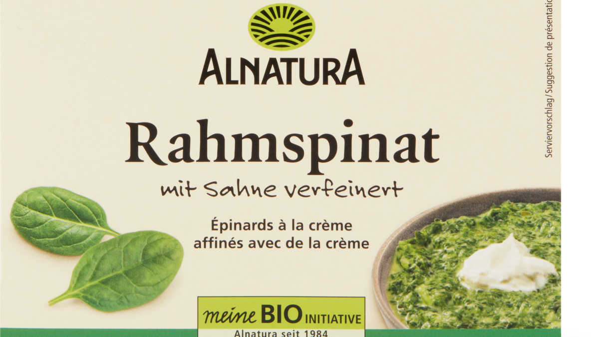 Achtung, dieser Rahmspinat von Alnatura könnte Plastikteilchen enthalten!