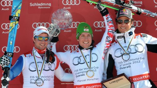 Ski: Die grosse Kugel liegt 2012 für Feuz bereit, doch Hirscher schnappt sie ihm noch weg