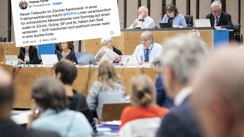 «Verwerflich und falsch» – Linke verlässt Kantonsratssaal wegen SVP-Rede zu Antisemitismus