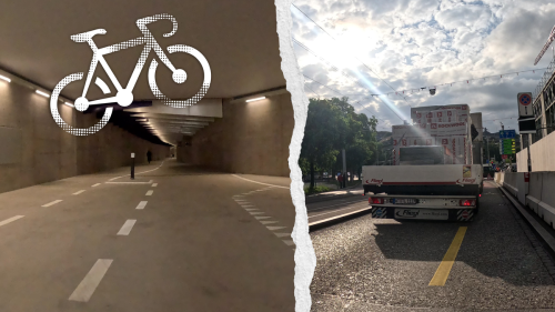 So schnell bist du im neuen Velotunnel am Zürcher HB