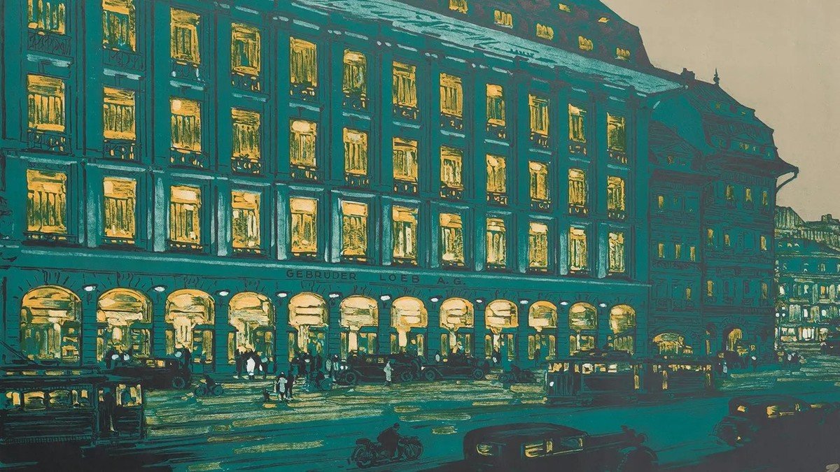 Die Schaufenster des Berner Warenhauses Loeb