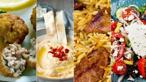 9 griechische Gerichte, von denen ich jedes Mal viel zu viel esse. Jedes Mal
