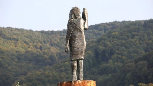 Wurde abgesägt: Statue von Melania Trump in Slowenien gestohlen