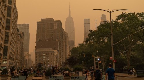 New York City versinkt im orangenen Rauch – die Bilder machen fassungslos
