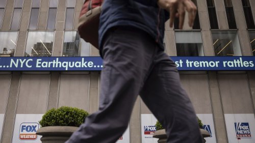 Mann macht Geschäft aus Erdbeben in New York: Kunden stehen Schlange