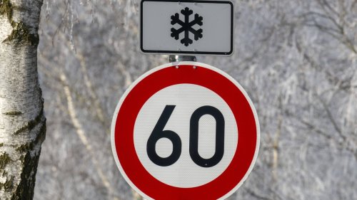 Tempolimit mit Schneeflocke: Trügerische Vermutung kann für Autofahrer teuer werden