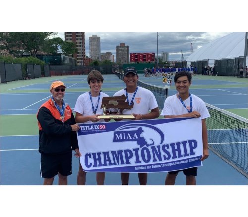 Breaking News: Wayland boys varsity tennis team wins MIAA state championships