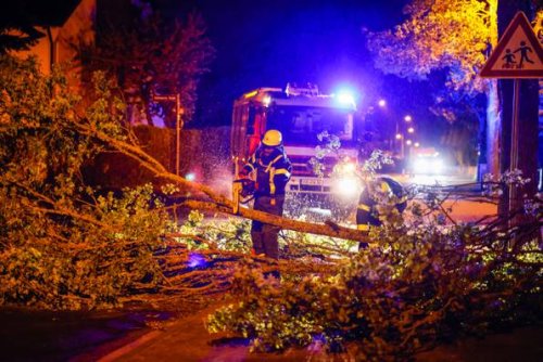 Unwetter in Deutschland, 16.04.: Bahnverkehr eingeschränkt – Baum stürzt in Bottrop auf Fußgängerin