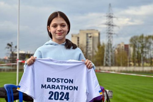 Boston: Zwölfjährige Ukrainerin nimmt am Marathon teil