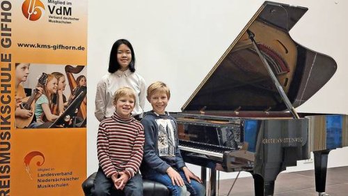 Drei junge Pianisten aus Gifhorn erfolgreich bei Jugend musiziert