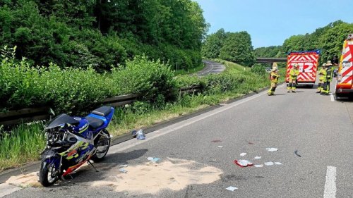 Motorradfahrer auf B224 bei Gelsenkirchen schwer verletzt