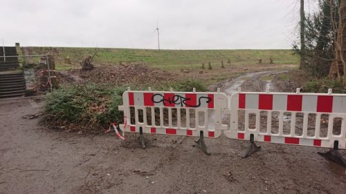 Hochwasserschutz in Oberhausen: Arbeiten am Ruhrdeich für stabilen Weg