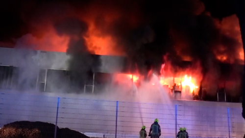 Feuer im Industriegebiet in Werl unter Kontrolle