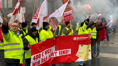 Coca-Cola-Beschäftigte demonstrieren in Dortmund