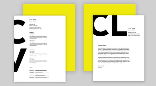 Resume/Curriculum Vitae Templates for Adobe Photoshop