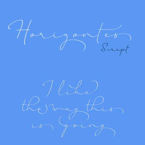 Horizontes Script Font from Sudtipos