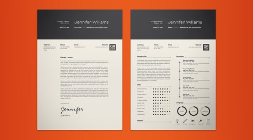 Download this Professional Resume & Cover Letter Template for Adobe Illustrator