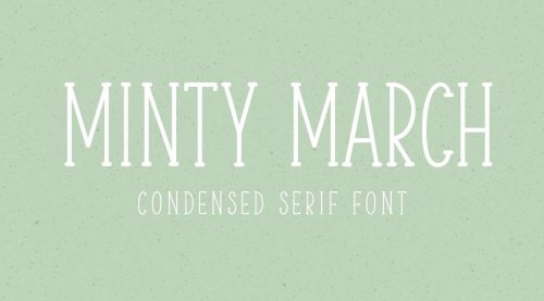 Minty March: Handwritten Serif Font by Angèle Kamp
