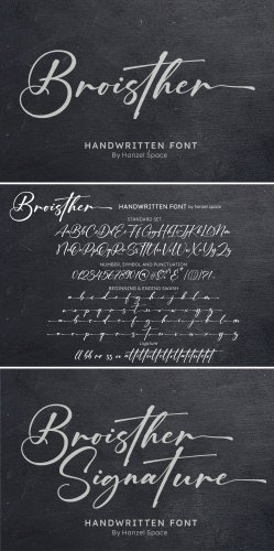 Broisther Font by Hanzel Studio