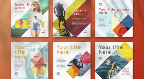 Elevate Your Brand with these Stunning Business Social Media InDesign Templates!