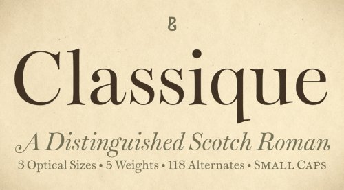 Classique Font Family by Paulo Goode