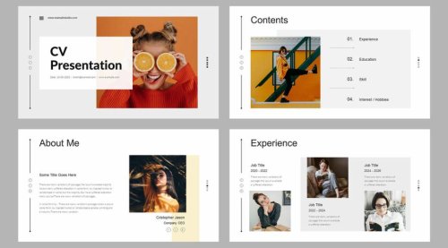 A Digital CV/Resume Presentation Template for Creatives