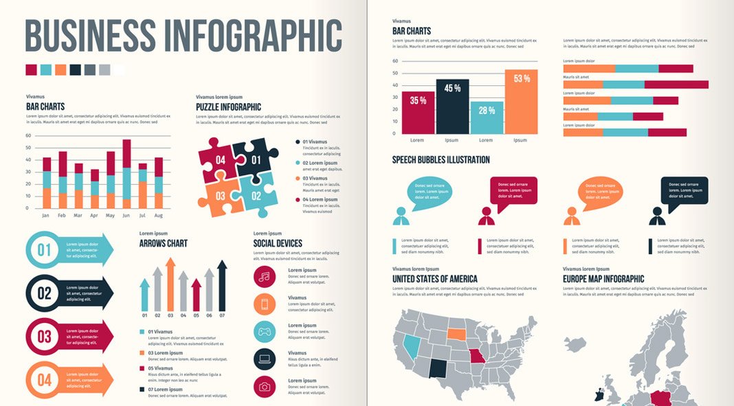 Well-Designed Adobe Stock Business Infographics