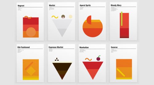 Minimalist Prints of Classic Cocktails by Nick Barclay