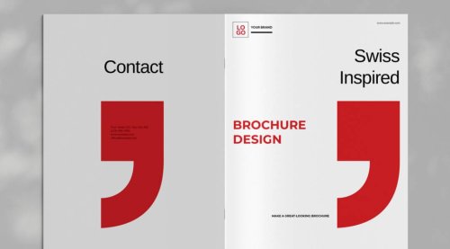 Elevate Your Storytelling with this Swiss-Inspired Brochure Template