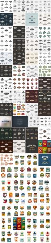 Download Vintage Logos & Badges as Fully Editable Vector Graphics