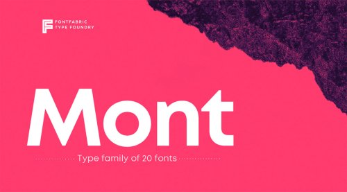 Mont Font Family from Fontfabric