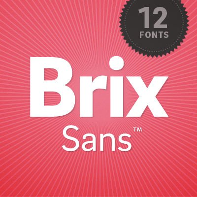 Brix Sans Type Family from HVD Fonts
