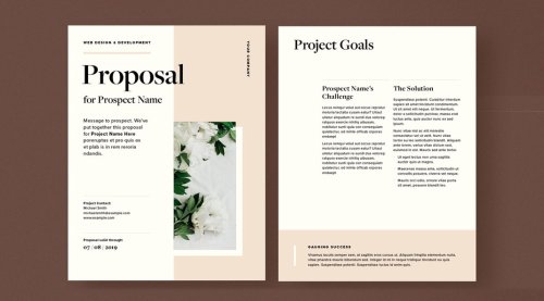 Minimalist Business Proposal Template for Adobe InDesign
